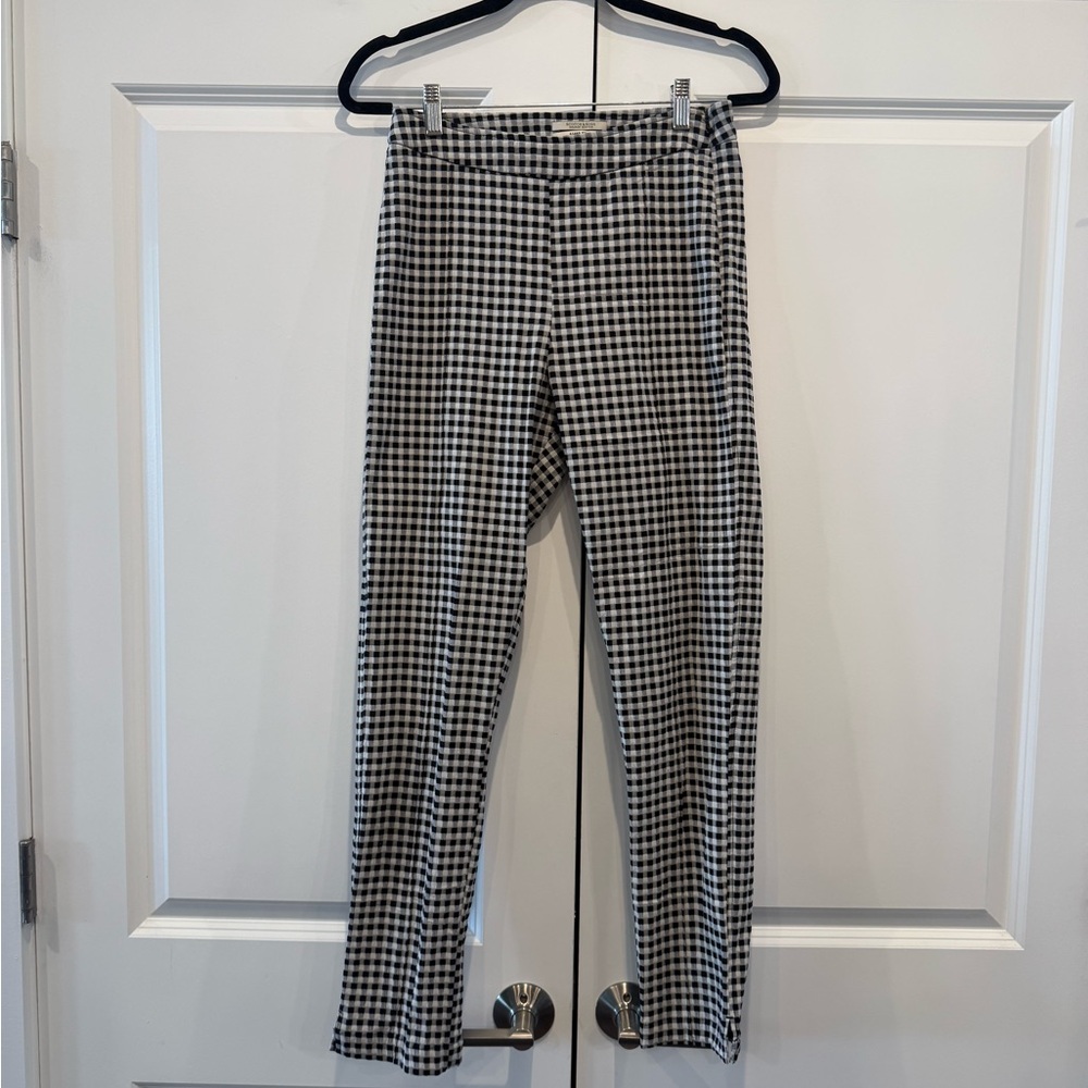 Scotch and Soda Capri Black and White Checkered Pants